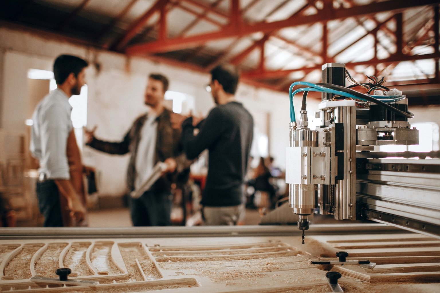آلة CNC وأعمال خشبية